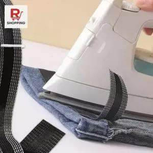 바지수선테이프 블루색 의류수선 바지단정리