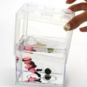 미니 어항 마리모 블럭 투명 구피 베타 키우기 키우기 구피