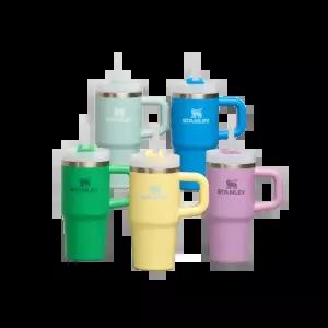 스탠리 ?처 H2.0 플로우스테이트 텀블러 20온즈 591ml 보온 보냉 빨대 텀블러 손잡이