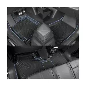 발키리 제네시스 G80(20년~현재) 풀커버 3D 차량용 자동차 TPE 카본 발매트 확장형 1열+2열 풀세트(호환)