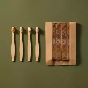 오하우 제로웨이스트키트 어린이 대나무칫솔 투명창 칫솔세트 답례품 구디백