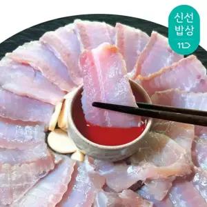 전통 숙성 국산 홍어 목포 흑산도 날개살 홍어애 삼합 / 흑산도 500g