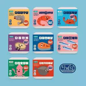 [내일도착] 100%국산 바른다짐 다짐생선살 8종 80g 8개