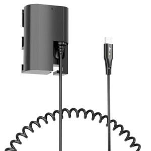 [미국배송] F1TP DR-E6 DC 커플러 LP-E6 더미 배터리 USB-C 키트 캐논 EOS 90D 80D 70D R 60D R5 5D MARK II IV 6D II 7D 카메라용 AC 전원 어댑터 교체.