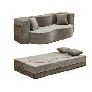 벨벳패브릭 접이식소파베드 고분자폼 압축소파 2인용 3인용