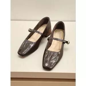 [갤러리아] [센터시티] 고세 여성 스퀘어토 셔링 클래식 메리제인 OZP5F027 브라운