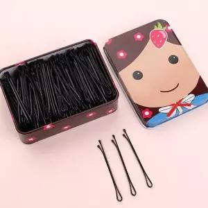 딸기소녀 실핀 100개세트/헤어/집게핀/스타일링/여성/헤어핀/머리핀/유아/머리삔/액세서리/앞머리핀/미용실