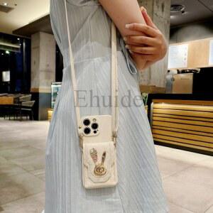 핸드폰케이스 갤럭시 S25 S24 FE S20 노트 20 S23 울트라 S22 S21 플러스 크로스바디 스트랩 랜야드 가죽 지갑 가방 커버 케이스