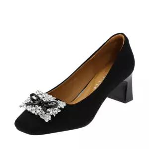 [갤러리아] 고세 페미닌 샹그리에 스웨이드 펌프스 OZP5F026 세무블랙 6CM