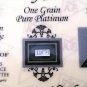 1 Grain 플래티넘바 금고 선물 정품 인기 한정판 장식용 입학 졸업 선물 프리미엄 VIP