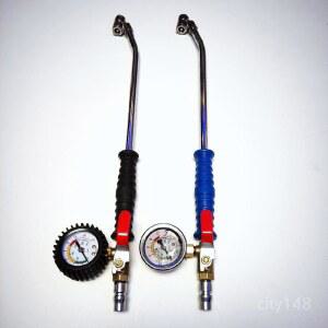 대형차 타이어 에어게이지 차량용 공기 바람 주입기 25cm 휴대용 막대 신형 펌프 게이지