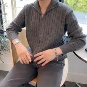 [모노폴로지]꽈배기니트집업 남자목폴라니트 투웨이집업 가디건 투웨이니트집업 오버핏니트 집업자켓 집업