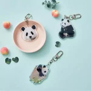 에버랜드 푸바오 아크릴 키링 3종
