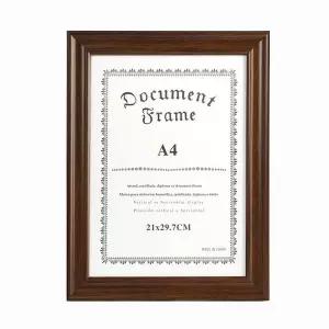 [보리보리/오너클랜]A4 상장액자 졸업장 허가증 사진 벽걸이 액자