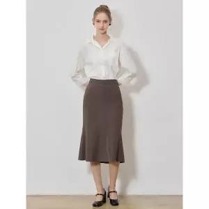 [하프클럽/]슬릿 헴 머메이드 스커트 (택가격 178000원)