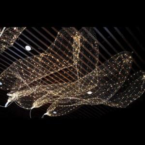 전구 조명 망사 램프 천장 전등갓 스트링 커버 와이어 야외