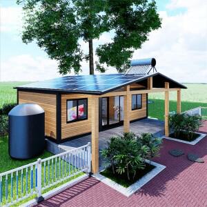 20피트 소형 정원 생활용 캐빈 저렴한 조립식 주택 (욕실 포함) 컨테이너 하우스 탈부착 및 확장 가능