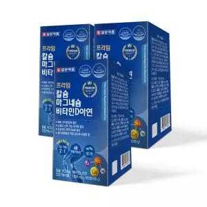 일양약품 칼슘 마그네슘 비타민D 아연 180정 3개 / 9개월분 칼마디 해조 뼈건강 치아건강