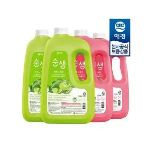 순샘 프레시 주방세제 3L x4개+세제2개+디스펜서 증정