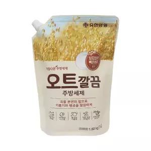 [유한락스]아름다운 주방세제 오트 깔끔 설거지 리필 1L