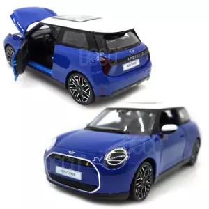1:24 미니쿠퍼 SE 전기차 블루 미니카 다이캐스트 모형 슈퍼카