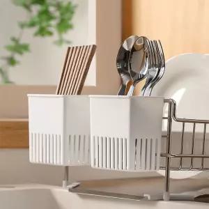 수저 다용도 오픈형 걸이형 커트러리 홀더 플라스틱 가벼운 컵 정리함 설거지통