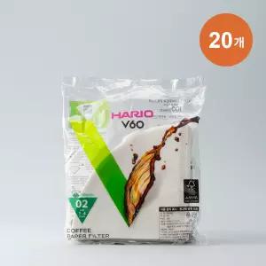 하리오 필터 VCF02 화이트 100매 X 20개