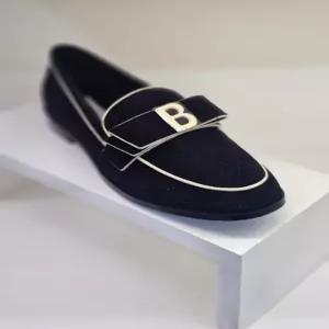 [바바라] 바바라 BBF552 B로고장식 스웨이드 로퍼