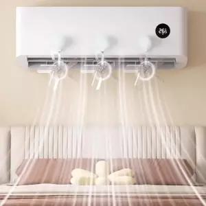 에어컨 바람개비 순환 팬 무동력 날개형 공기 순환팬 (WFJUYAL)