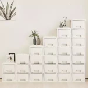 리빙스마일 퍼펙트 슬림 라탄 서랍장 화이트마블 7단 BNS