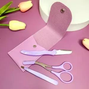 3종세트 눈썹정리 퍼플 올인원 세트 미용 눈썹정리기 (WFJXCBA)