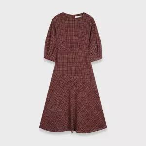 [미쏘] 체크 롱 원피스 (MIWOWB943B-T)