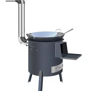 파티 화덕 야외 소형 캠핑 화목 난로 통 스텐 소각로 펠릿 드럼통