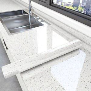싱크대상판시트지 diy시공 오염방지 기름때 기름 미터의 흰색 폭 길이 조약돌 인조대리석 현관 씽크대 기름튐방지 중40cm