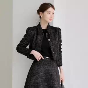 [시크라인] (~XXL까지) 테아린 카라 펄 트위드 자켓 가을 하객룩 오피스룩 모임룩 격식룩 자체제작 빅사이즈