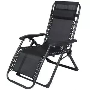 직원 휴게실 의자 리클라이너 접이식 점심 시간 체어 접이식의자(블랙)