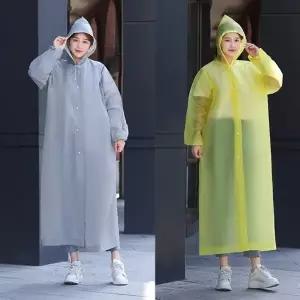 (낱개포장) 다회용 경량 EVA 우비   비옷 우의 행사 등산 여행용 장마 소나기 두꺼운 우비