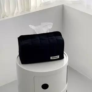 리핏 패딩 휴지케이스 티슈케이스 블랙 직사각 237859
