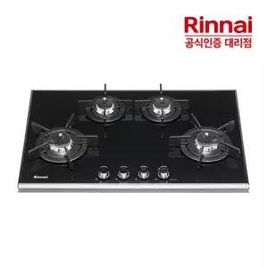 [전국설치] 린나이 빌트인 4구 와이드 가스레인지 RBR-P4400 펄크리스탈 GS