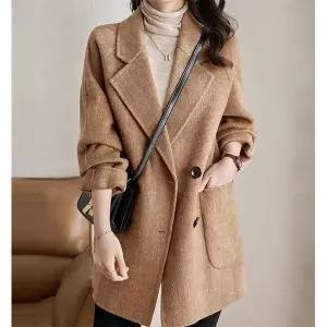 [하프클럽/패션]아웃빅포켓 모직하프코트 25EFE442