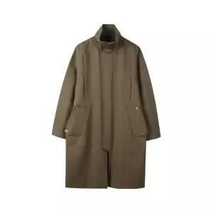 [롯데백화점]커스텀멜로우 베이지 밴드 칼라 트렌치 코트 CWCAA24003BEX