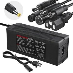 6개의 플러그가 있는 54.6V 2A 고속 배터리 충전기, 젯슨, 고트락스, 면도기, 나인봇, 세그웨이, 스웨그트론, 히보이와 호환되는 범용 충전기