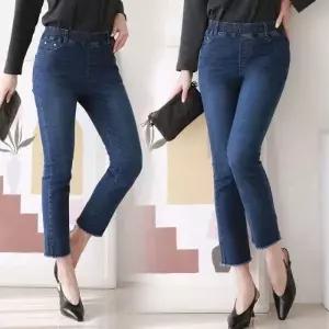 여자 청바지 스판 8부팬츠 제피스