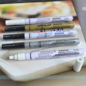 Snowman Japan 0.5mm 미세 금속 페인트 마커 - 방수 알코올 방지 퇴색 방지 영구 잉크