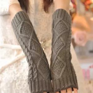 니트 여성 핸드워머 손등 방한 팔워머 꽈배기 귀여운 팔토시