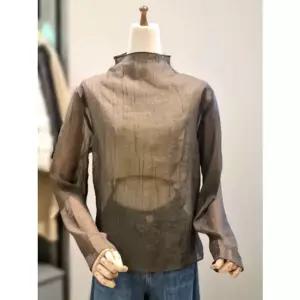 [갤러리아] ab.f.z 모크넥 무지 시스루 블라우스 ACZ4QB31J