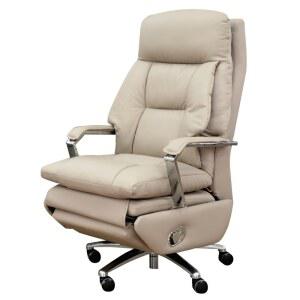 마사지의자 회장 중역 안마 가죽 베이지 사무실 수동형