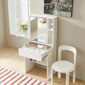 퍼피노 다나2 600 거울 미니 틈새수납 화장대 pn910