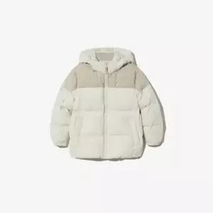 휠라키즈패딩 TQJ FK2DJG4202X-SWH 중힙 배색 구스패딩