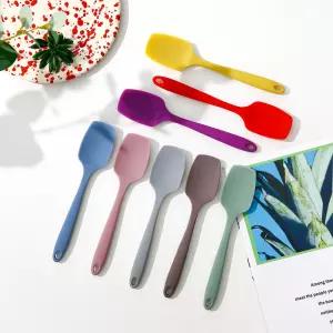 국산 리틀 실리콘 주걱 스파츌라 요리 스푼 미니조리도구